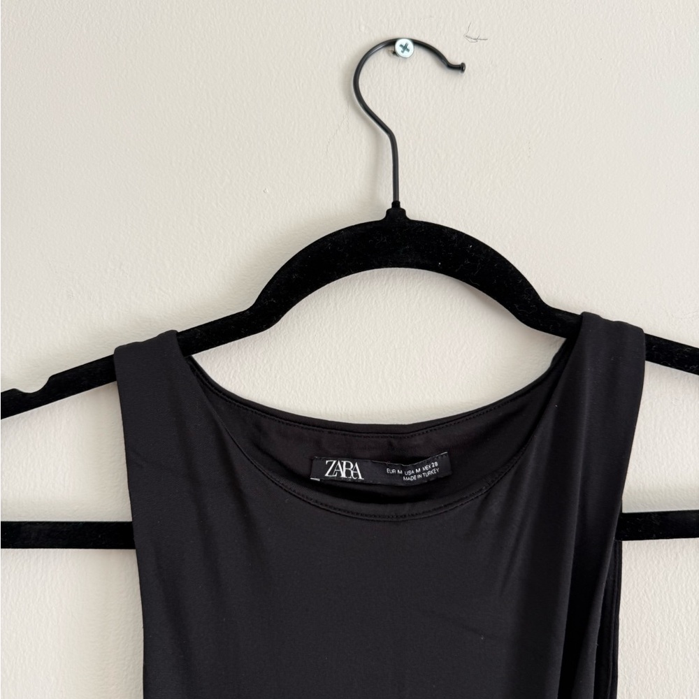 Zara Black Halter Neck Bodysuit – Size M